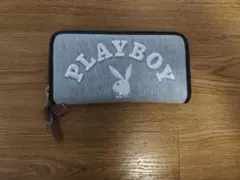 PLAYBOY ロゴ刺繍 長財布 グレーのサムネイル