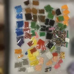 パーラービーズ まとめ売り 大量 1.5kg プレート ピンセット付き 