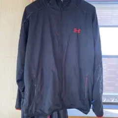UNDER ARMOUR ウィンドブレーカー LG ブラック/レッド