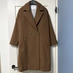 AMERICAN HOLIC ダブルボタン チェスターコート ブラウン