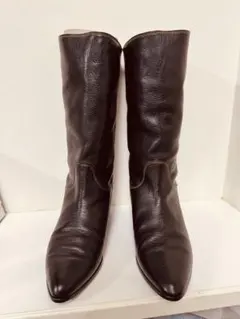 イヴサンローランYSL レザーショートブーツ ブラック36(23㎝) 箱無しのサムネイル