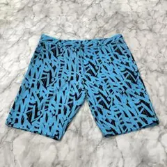 【週末値下げ】ヒューゴボス ショートパンツ 総柄 ブルー　US/34R Lサイズのサムネイル
