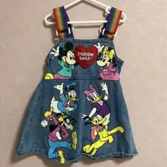 ミッキー デニムジャンバースカート 100cm以上