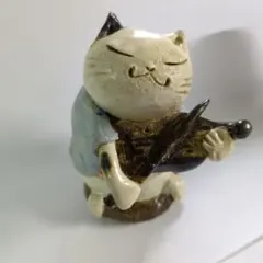 わちふぃーるど チェロを演奏する猫のダヤンの陶器製オルゴール - メルカリ