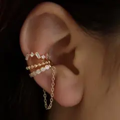 ゴールド イヤーカフ 3点セット