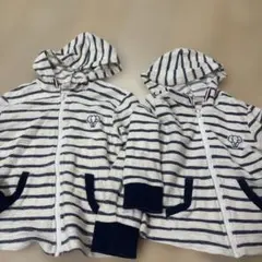 ペア　お揃い　兄弟　姉妹　ボーダー　パーカー