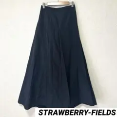 ୨୧ ストロベリーフィールズ ロングフレアスカート ハイウエスト 日本製