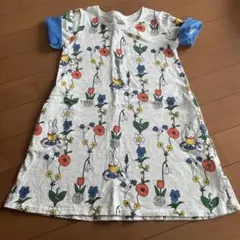 グラニフ　miffy 花柄 ワンピース 110サイズ 半袖