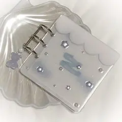 パープル雲型バインダー 3リング付き
