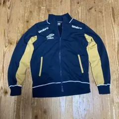 Umbro ジップアップジャケット S ネイビー/イエローベージュ