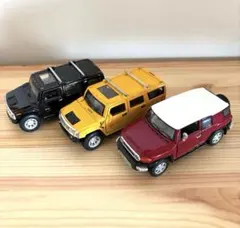 HUMMER FJクルーザー　ミニカー 3台セットのサムネイル