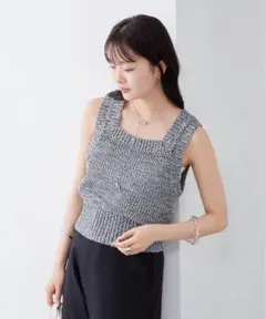 新品　mystic メッシュニットタンク