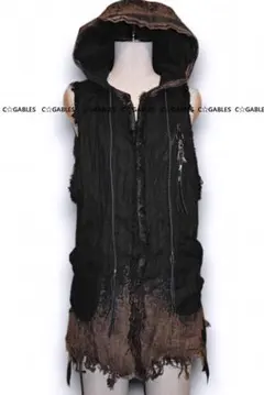 KMRII ケムリ　BLACK SHADOW フード付きベスト　激レア　希少