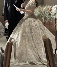 期間限定セール｜美品【韓国ドレス】ビジュー ウェディングドレス 結婚式
