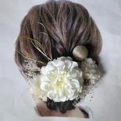 髪飾り成人式前撮り結婚式ヘッドパーツ卒業式