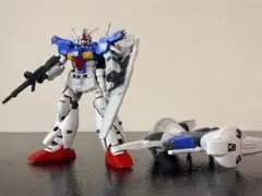 HG 건담 GP01fB 풀 버니안 잉크+부분 도장 완성품