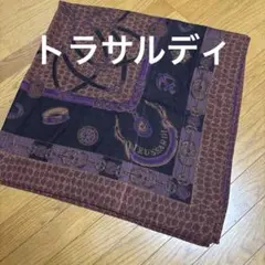 トラサルディ ブランケット 羽織り 肩掛け 膝掛け ショール ストール【美品】