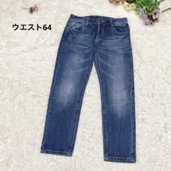 a1905【デニム】スキニーパンツ ジーンズ w64 カジュアル クロップド丈