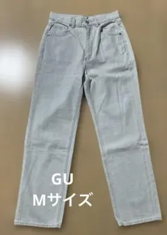 GU ハイウエストストレートジーンズM
