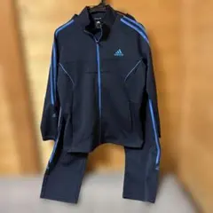 子供用　adidas ジャージ 紺／青　上下セット