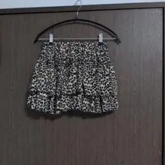 SPRAYPREMIUM ヒョウ柄フリルミニスカート