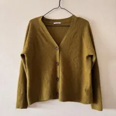 BAYFLOW ベイフロー　ラクーンショートカーディガン　ゆったり　シャギー　2