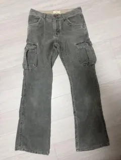 la:rl グレー　コーデュロイパンツ