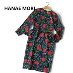 VIVID Hanae Mori ハナエモリ 花柄 ロングワンピース グリーン - メルカリ