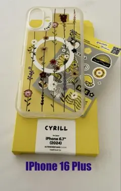 IPhone 16 Plus CYRILL 製　花柄 MagSafe対応のサムネイル