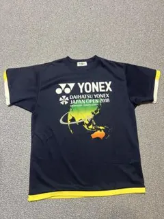 YONEX JAPAN OPEN 2018 ネイビーシャツ M