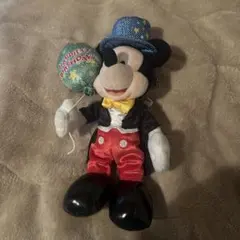 ミッキーマウス 誕生日ぬいぐるみバッチ