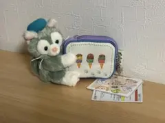 新品　ジェラトーニ　ぬいぐるみキーホルダー　ポーチ付　ディズニーシー　ダッフィー