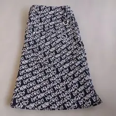 パーリーゲイツ ロゴ総柄 スカート サイズ１