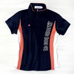 ルコックスポルティフ le coq sportif ブラック半袖シャツ G76