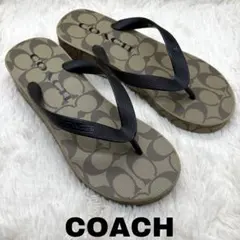 ✨未使用級✨ COACH コーチ シグネチャー ビーチサンダル　24cm