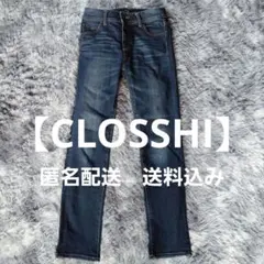 【CLOSSHI】ダークブルースキニーデニム