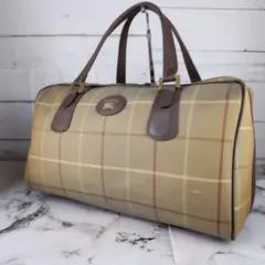 希少】 BURBERRYS バーバリーズ ボストンバッグ 玉虫色 ノバチェック