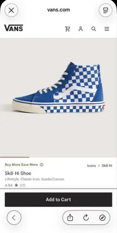 Sk8-Hi Shoe Classic Blue size10のサムネイル