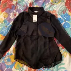 H&M ブラックシャツ