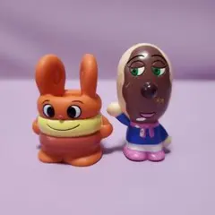 あつまれアンパンマン　ソフビ　指人形　 バンダイ　ベビードーナツ　エクレアさん