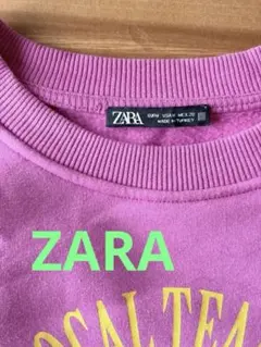 ZARA ピンク トレーナー BROOKLYN 1980