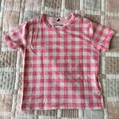 mini rodini ギンガムチェック Tシャツ ピンク 80/86のサムネイル