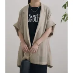 Dignite collier ディニテ コリエ メッシュ半袖ジャケットのサムネイル
