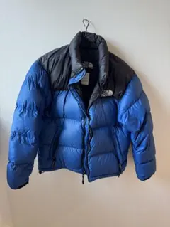 THE NORTH FACE ダウンジャケット メンズ M 青/黒