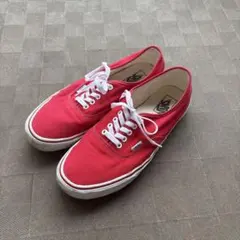 VANS US規格 オーセンティック レッド スニーカー ローカット