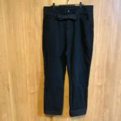 【大きいサイズ】 JEANASIS　コットンパンツ デニムパンツ 　ブラック　Fのサムネイル