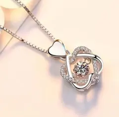 ✨新品未使用✨ ダイアモンドハートビートネックレス  シルバー