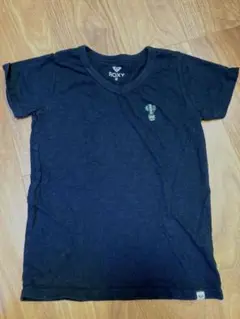 ROXY ブラック Tシャツ M サボテン刺繍