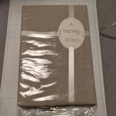 新品　ボックスシーツ 100x200×30cm　生成り　くすみベージュ　綿麻