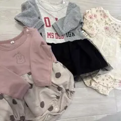 バースデイ　70 ロンパース スカート　花柄　チュール ベビー服 conoco